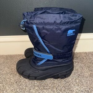 Sorel Kids Size 3 Blue and Black Snow Boots